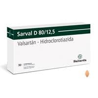 SARVAL D 80/12,5 MG X 30