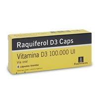 RAQUIFEROL D3 X 4 CAPSULAS